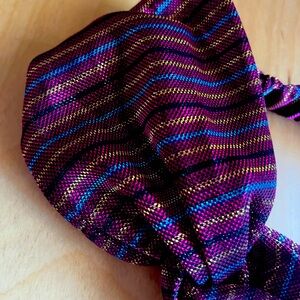 Metallic Elastic headband with center twist knot NWOT